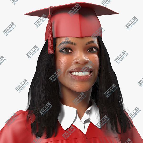 images/goods_img/20210312/Light Skin Graduation Gown Woman Rigged 3D model/1.jpg